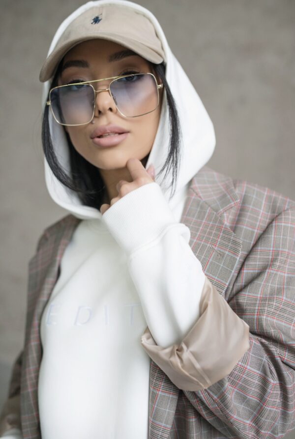 Hoodie (džemperis su gobtuvu) - WHITE