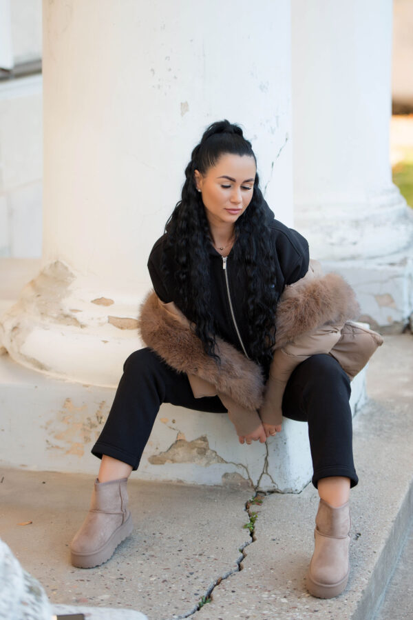 EDIT²² Hooded Bomber Jacket and Straight Leg Pants